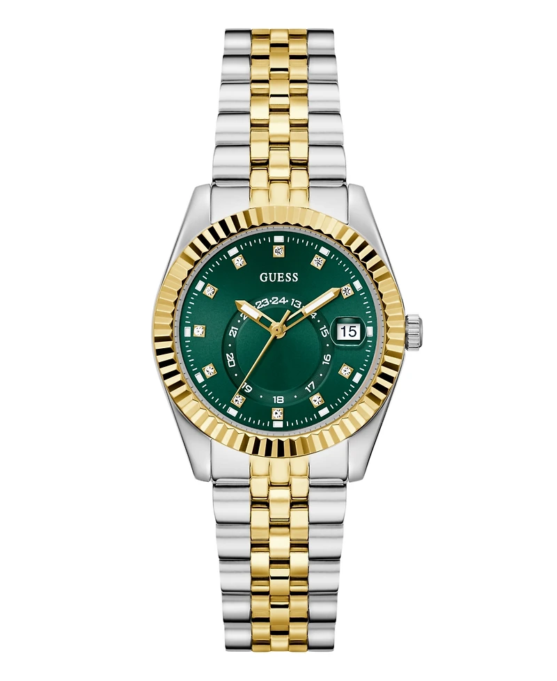 Guess Women's Two-Tone Multi-function Date Watch, 34mm