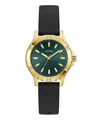 Guess Women's Black Gold Tone Analog Watch, 35mm