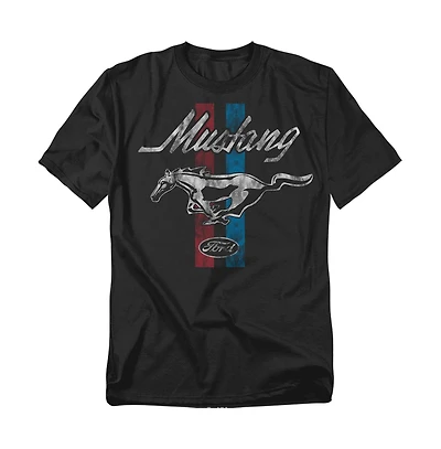 Logovision Men's Mustang Stripes T-Shirt