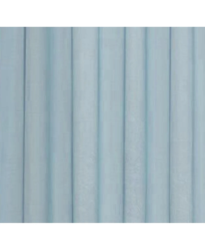 Kate Aurora Coastal Pastel Colored Light & Airy Sheer Voile Window Curtains - 52 in. W x 84 L, Baby Blue