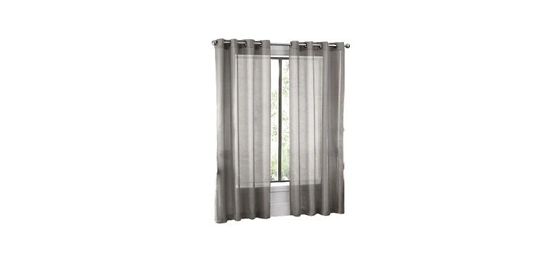 GoodGram Ultra Luxurious Elegant Sheer Grommet Single Curtain Panel