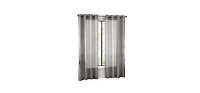 GoodGram Ultra Luxurious Elegant Sheer Grommet Single Curtain Panel
