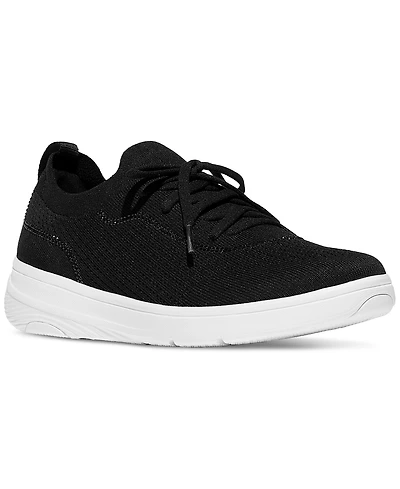 FitFlop Women's Super-q Crystal-Trim Knit Laced Up Sneakers