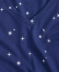 Charter Club Women's Printed Jersey Sleepshirt
