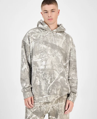 SmileyWorld Men's Snowy Camo Leaf Hoodie