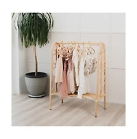 Momiji - Handcrafted Rattan Belle Montessori Kids Clothes Rack - Wicker