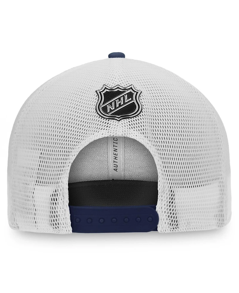 Fanatics Men's Navy Seattle Kraken Authentic Pro Locker Room Trucker Adjustable Hat