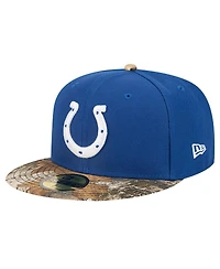 New Era Men's Royal Indianapolis Colts Active Two-Tone Camo 59FIFTY Fitted Hat