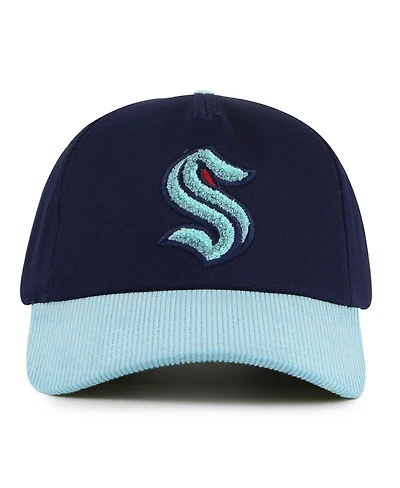 American Needle Men's Light Blue Seattle Kraken Burnett Adjustable Hat