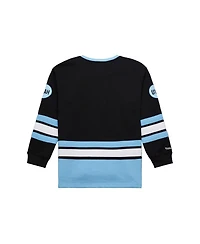Mitchell & Ness Men's Black Utah Mammoth Heritage Lace-Up Pullover Sweatshirt