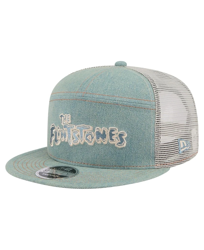 New Era Men's Denim the Flintstones Denim 9FIFTY Snapback Hat