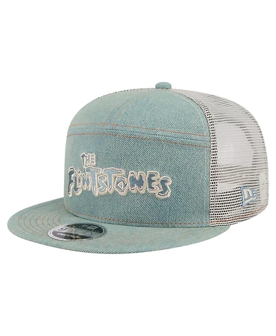 New Era Men's Denim the Flintstones Denim 9FIFTY Snapback Hat