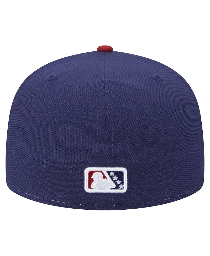 New Era Men's White/Red Round Rock Express Authentic Collection 59FIFTY Fitted Hat