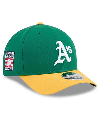 New Era Men's Green/Gold Athletics Baseball Hall of Fame 9FORTY M-Crown Adjustable Hat