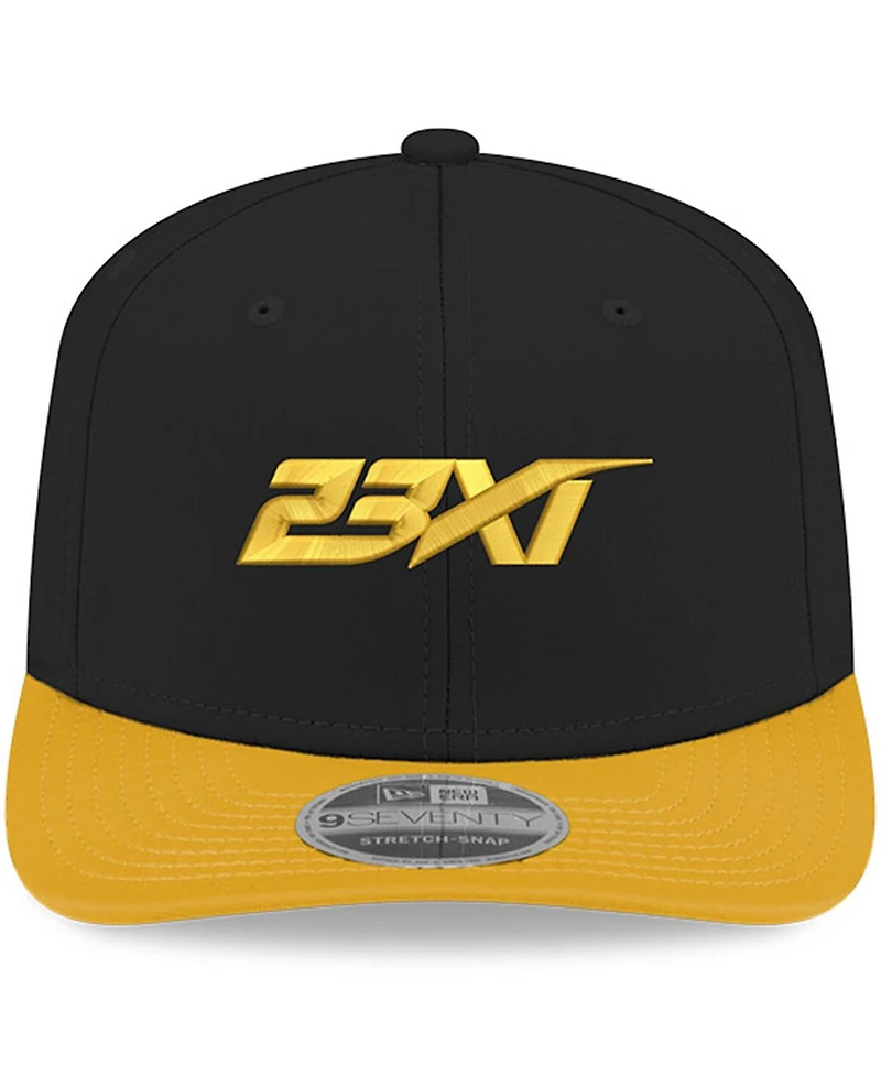 New Era Men's Black/Yellow 23XI Racing 9FIFTY Snapback Hat