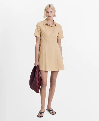 Mango Women's Short Shirt Dress