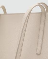 Mango Women's Double Handle Shopper Bag