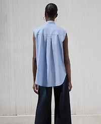 Mango Women's Tie-Neck Blouse