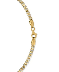 Men's Diamond-Cut Ice Chain Necklace in 14k Gold Over Sterling Silver, 22"