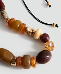 Mango Women's Combined Resin Balls Maxi Necklace