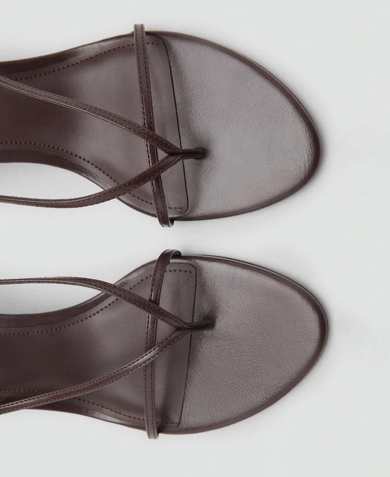 Mango Women's Thin Strap Heeled Sandals