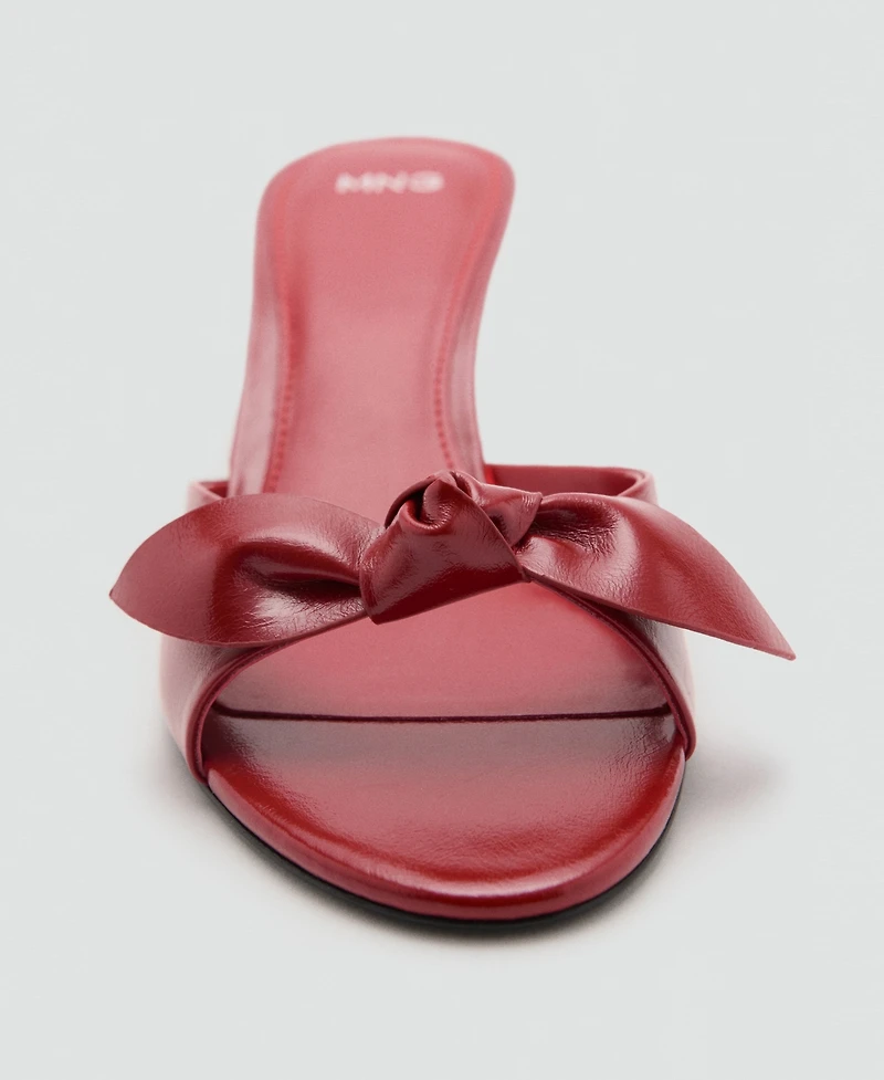 Mango Women's Bow Heel Sandals