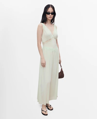 Mango Women's Lace Camisole Dress