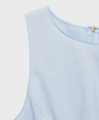 Mango Women's Linen-Blend Midi Dress