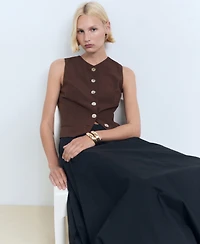 Mango Women's Buttoned Suit Jacket