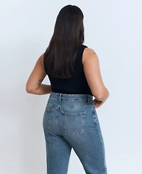 Mango Women's New Mom Comfort High-Rise Jeans