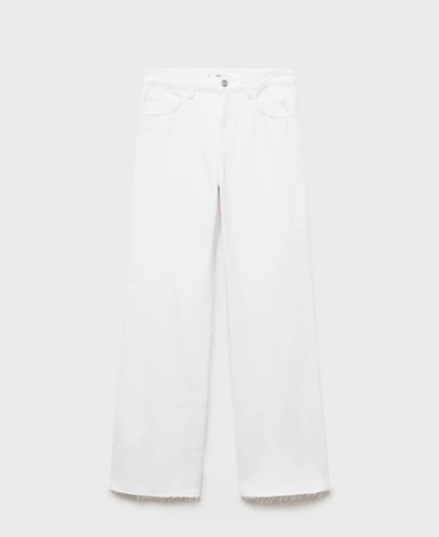 Mango Women's Danila Wide Leg High-Rise Jeans