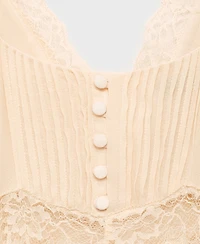 Mango Women's Lace Camisole Dress