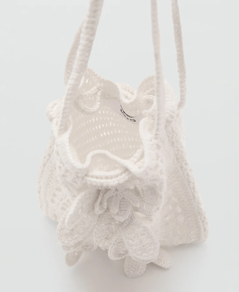 Mango Women's Crochet Handbag