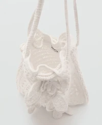 Mango Women's Crochet Handbag