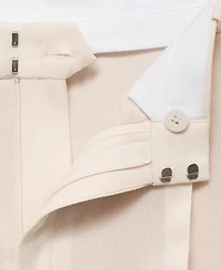 Mango Women's Straight-Fit Suit Pants