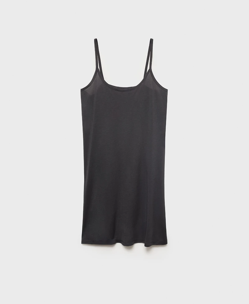 Mango Women's Straps Micro-Modal Nightgown