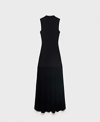 Mango Women's Perkins Collar Combined Dress