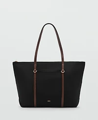 Mango Women's Double Handle Shopper Bag