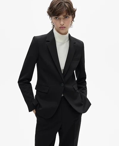 Mango Women's Fitted Suit Jacket