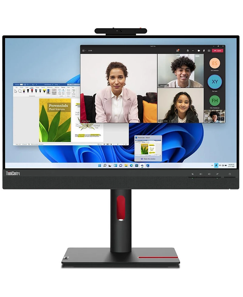Lenovo Tiny-In-One 24 Gen 5 23.8" 16:9 Full Hd Touchscreen Ips Wled Lcd Monitor, Black