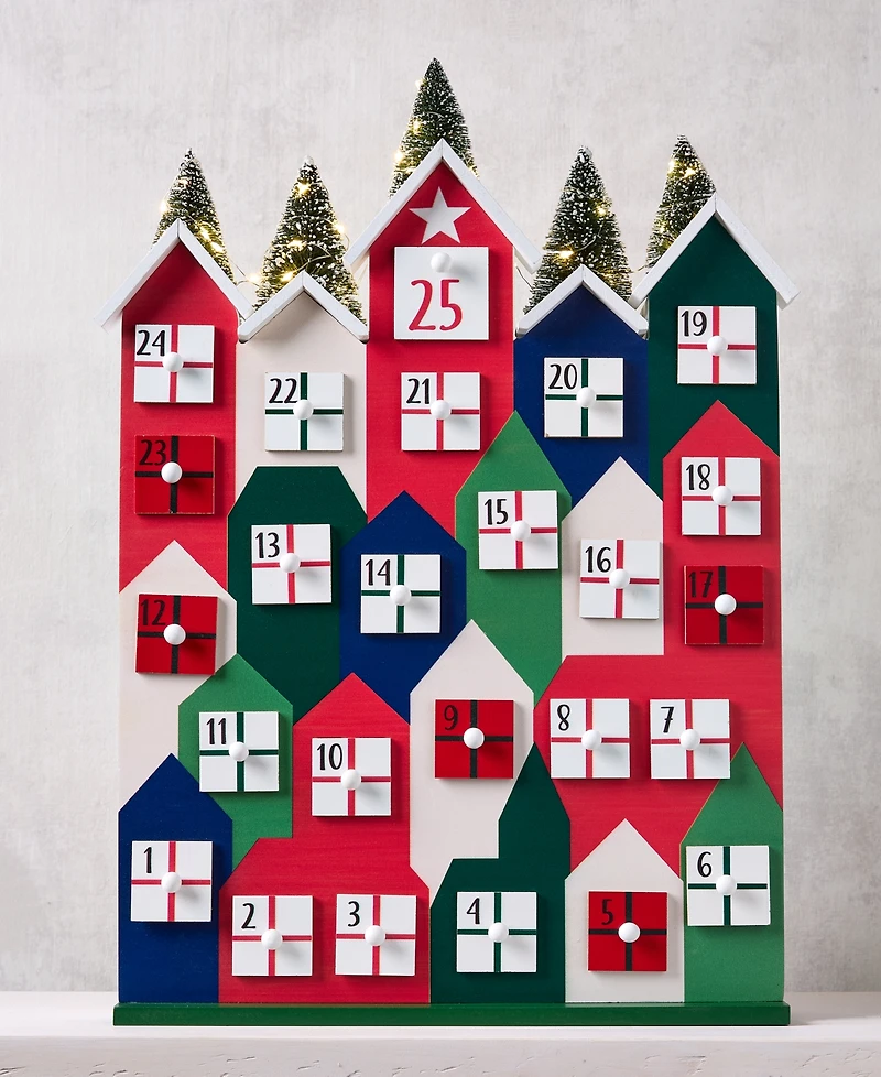 Holiday Lane Heritage Colorful Pine Tree Advent Calendar, Macy's Exclusive