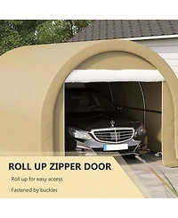 Outsunny 10' x 16' Carport Storage Tent Anti-uv Pe Portable Garage
