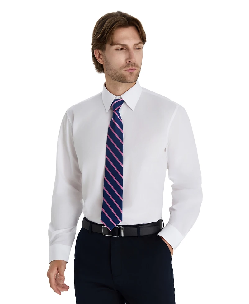 Club Room Men's Regular Fit Solid Dress Shirt, Macy's Exclusive