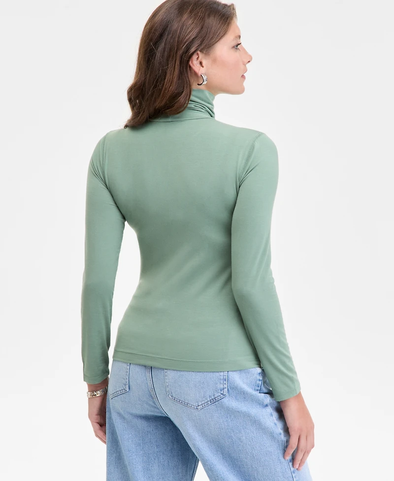 On 34th Women's Modal Long Sleeve Turtleneck, Created for Macy's