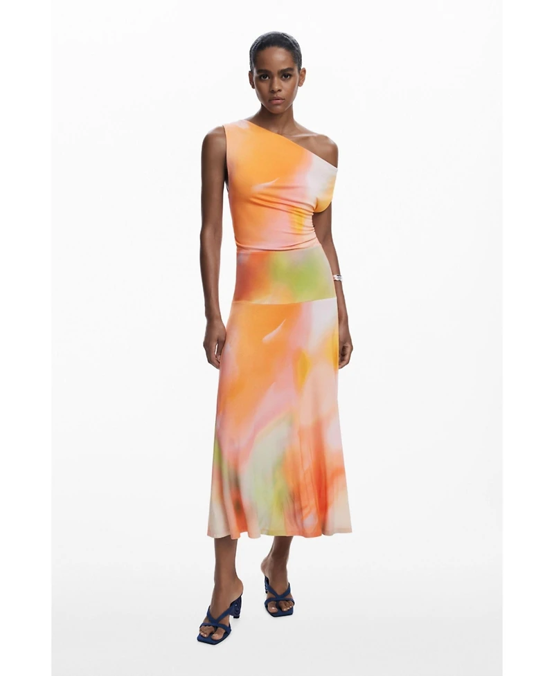 Desigual Women's Asymmetric long dress