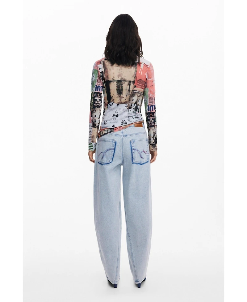 Desigual Women's Jeans with buttons