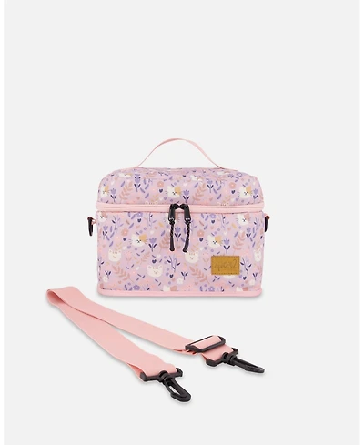 Deux par Deux Girl Lunch Box Lilac Cat Print - Toddler|Child