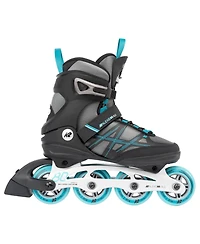 K2 Alexis 80 Alu Gray-Cyan Womens Inline Skates
