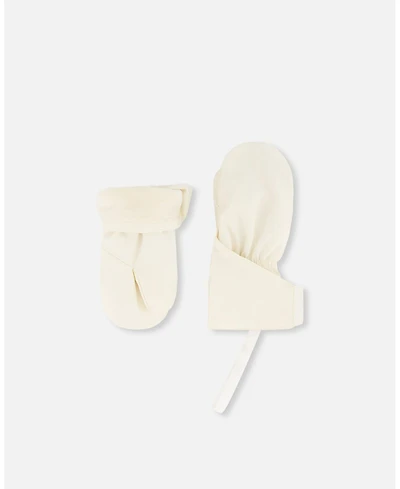 Deux par Baby Unisex Lined Mittens White Asparagus 