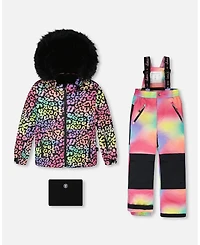 Deux par Girl Two-Piece Play Snowsuit Multicolor